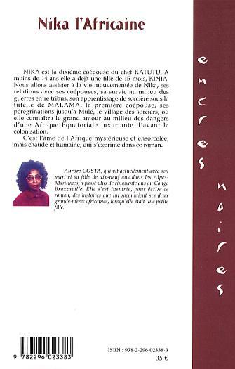 Nika l'africaine (9782296023383-back-cover)