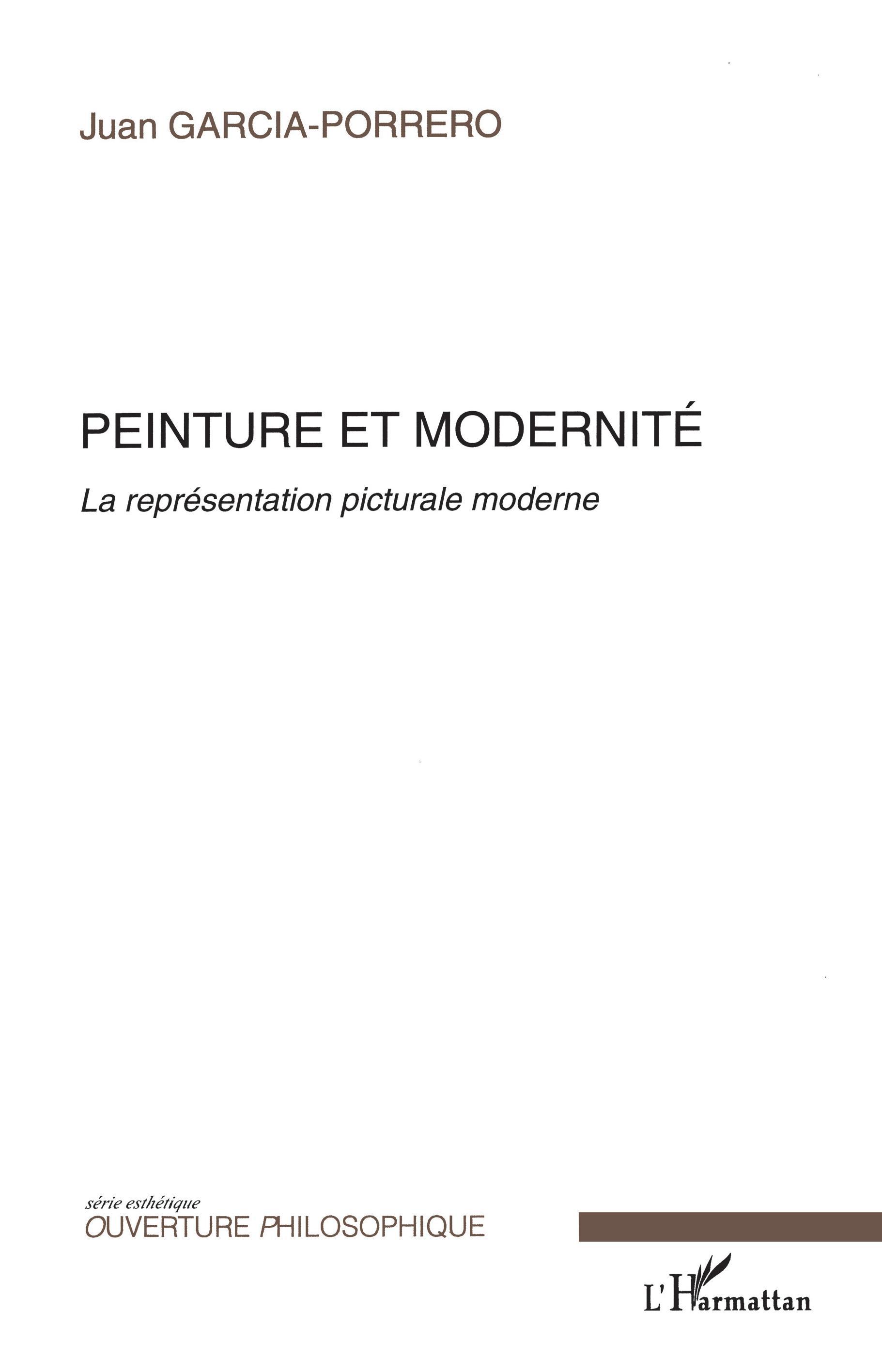 Peinture et modernité, La représentation picturale moderne (9782296033429-front-cover)