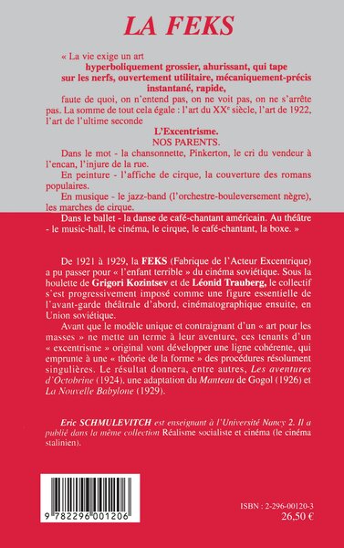 LA FEKS La Fabrique de l'Acteur Excentrique (9782296001206-back-cover)