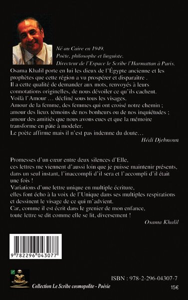 Mes lettres à Elle (9782296043077-back-cover)