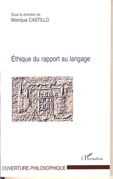 Ethique du rapport au langage (9782296032859-front-cover)
