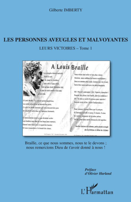 Les personnes aveugles et malvoyantes, Leurs victoires - Tome 1 (9782296074569-front-cover)