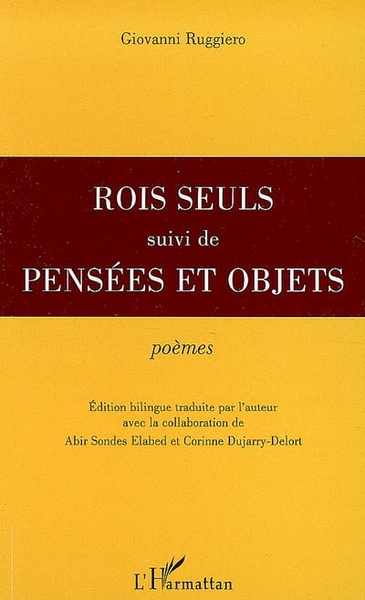 "Rois seuls", Suivi de "Pensées et objets"' - Poèmes (9782296080478-front-cover)