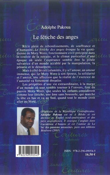 Le fétiche des anges (9782296090545-back-cover)