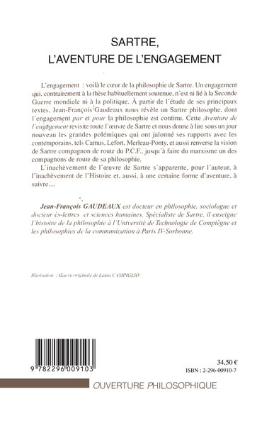 Sartre, l'aventure de l'engagement (9782296009103-back-cover)