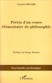 Précis d'un cours élémentaire de philosophie (9782296041967-front-cover)