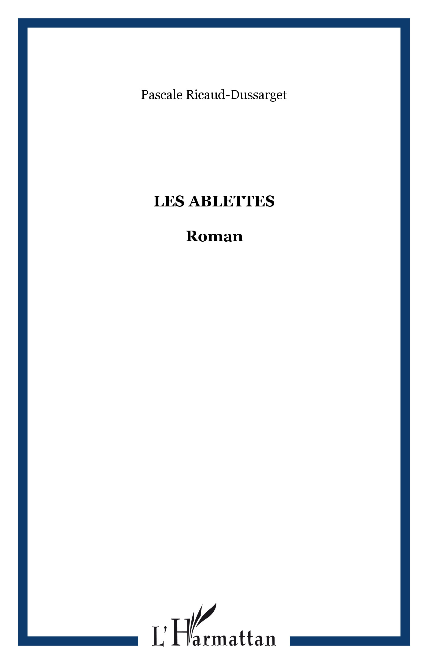 Les ablettes, Roman (9782296039506-front-cover)