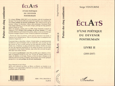 Eclats, D'une poétique du devenir posthumain - Livre II (2000-2007) (9782296033016-front-cover)