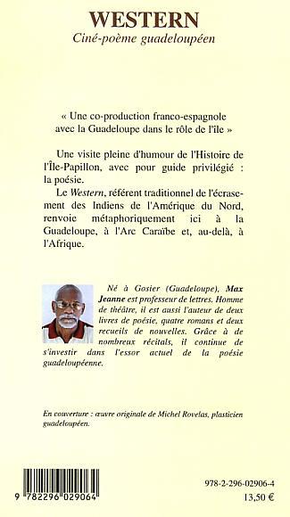 Western, Ciné-poème guadeloupéen (9782296029064-back-cover)