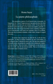 La pierre philosophale, De Téhéran à Paris, entre rêve et nostalgie (9782296079625-back-cover)