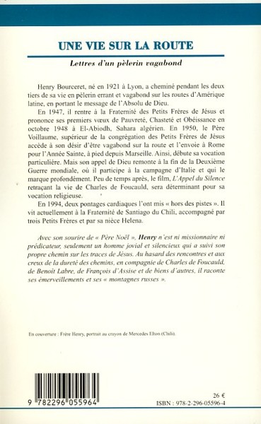 Une vie sur la route (T2), Lettres d'un pèlerin vagabond - Tome 2 (1955- 1996) (9782296055964-back-cover)
