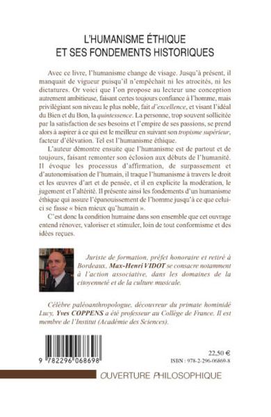 L'humanisme éthique et ses fondements historiques (9782296068698-back-cover)