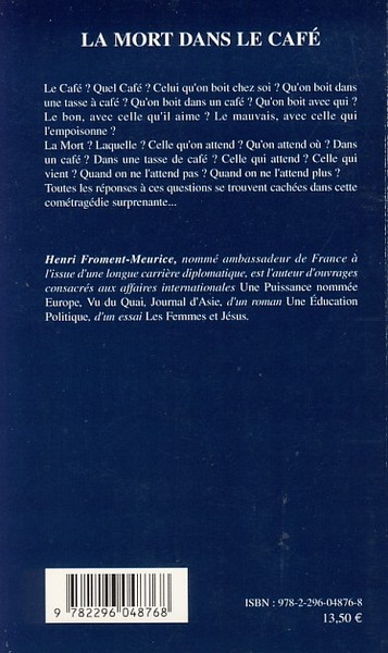 La mort dans le café, Cométragédie en quinze tableaux (9782296048768-back-cover)