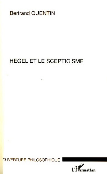 Hegel et le scepticisme (9782296064560-front-cover)