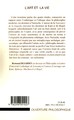 L'art et la vie, Ethique et esthétique chez Nietzsche (9782296051027-back-cover)