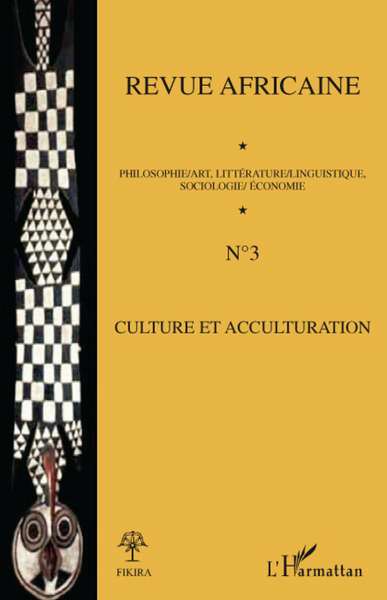Revue africaine, Culture et acculturation (9782296062344-front-cover)