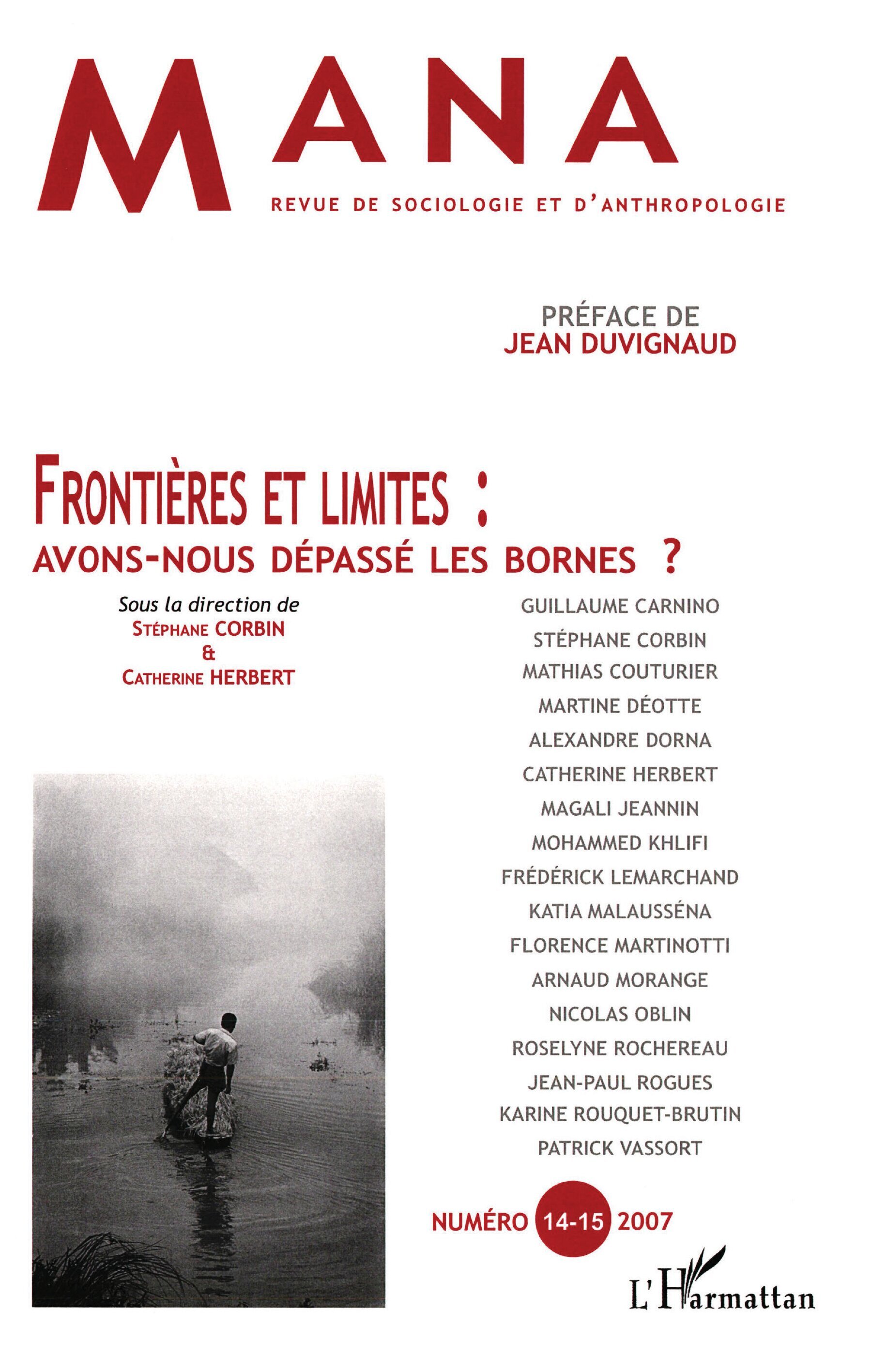 Mana, Frontières et limites : avons-nous dépassé les bornes ?, n°14-15 (9782296034624-front-cover)