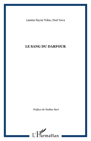 Le sang du Darfour (9782296019928-front-cover)