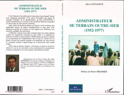 Administrateur de terrain Outre-Mer (1952-1977) (9782296006096-front-cover)