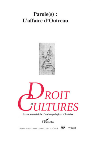 Droit et Cultures, Parole(s) : L'affaire d'Outreau (9782296057371-front-cover)