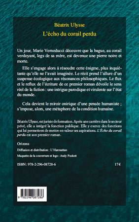 Echo du corail perdu (9782296087286-back-cover)