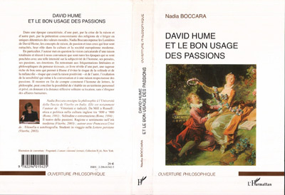 David Hume et le bon usage des passions (9782296015425-front-cover)