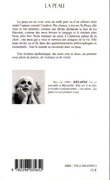 La peau, Récit érotique et existentiel (9782296035652-back-cover)