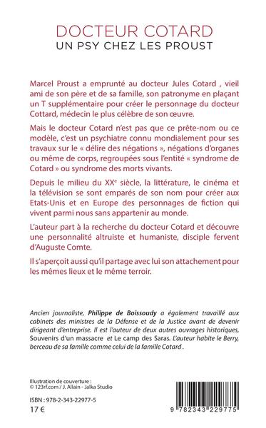 Docteur Cotard, Un psy chez les Proust (9782343229775-back-cover)