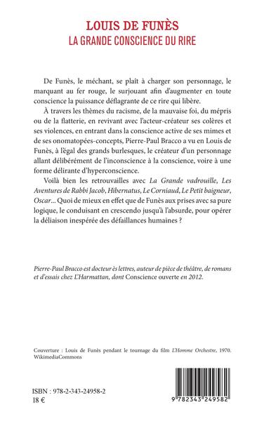 Louis de Funès, La grande conscience du rire (9782343249582-back-cover)
