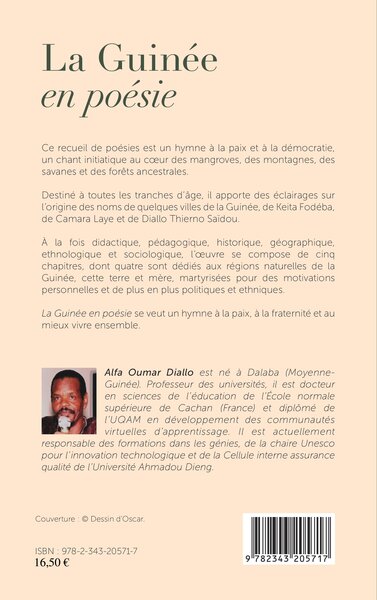 La Guinée en poésie, Recueil de poésies (9782343205717-back-cover)