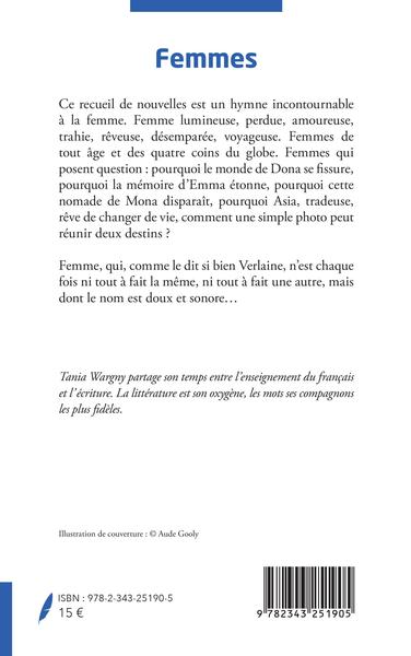 Femmes, Nouvelles (9782343251905-back-cover)