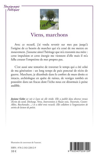 Viens, marchons (9782343228129-back-cover)