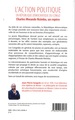 L'action politique en République démocratique du Congo, Charles Mwando Nsimba, un repère - Biographie (9782343239484-back-cover)