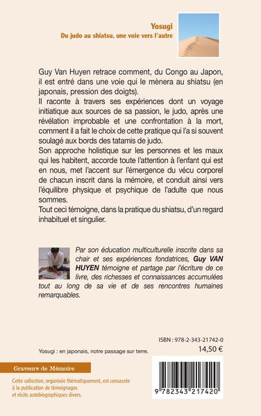 Yosugi, Du judo au shiatsu, une voie vers l'autre (9782343217420-back-cover)