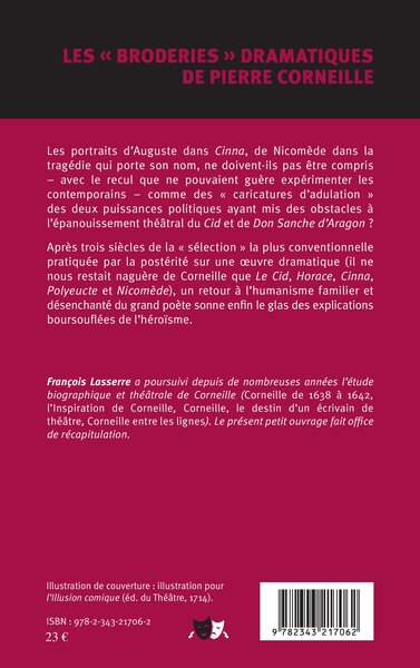 Les "broderies" dramatiques de Pierre Corneille (9782343217062-back-cover)