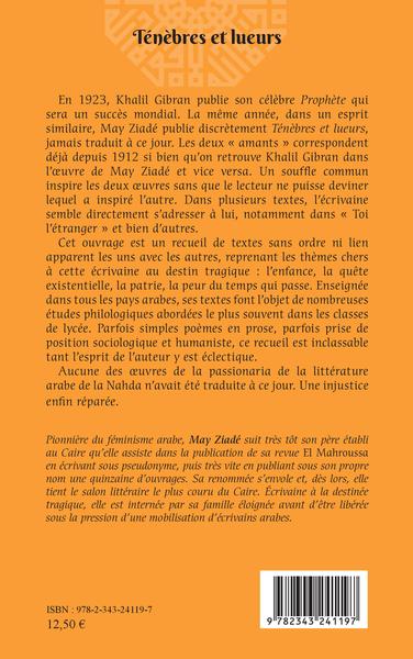Ténèbres et lueurs, Rêveries d'une promeneuse au Levant (9782343241197-back-cover)