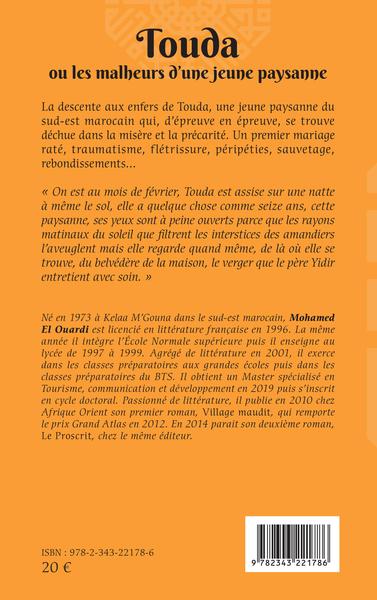 Touda, ou les malheurs d'une jeune paysanne (9782343221786-back-cover)