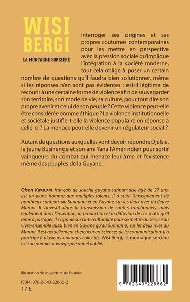 Wisi Bergi, la montagne sorcière - Une histoire de résistance en Guyane (9782343228662-back-cover)