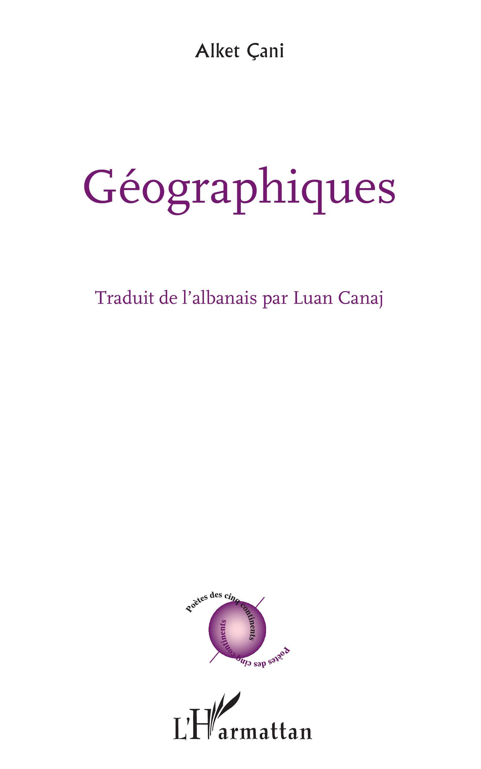 Géographiques (9782343253428-front-cover)