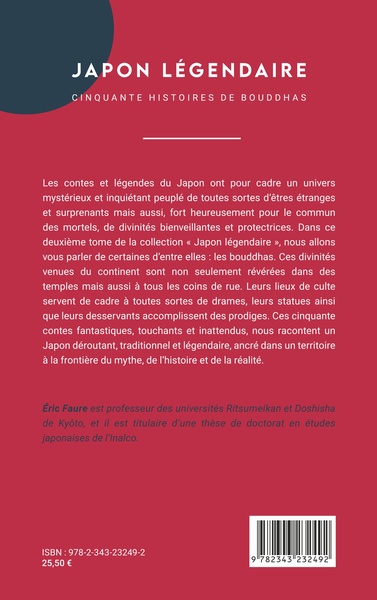 Japon légendaire, Cinquante histoires de bouddhas (9782343232492-back-cover)