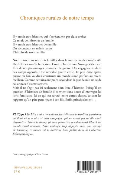 Chroniques rurales de notre temps, Tome 2 - Guerre / occupation / Libération (9782343244341-back-cover)