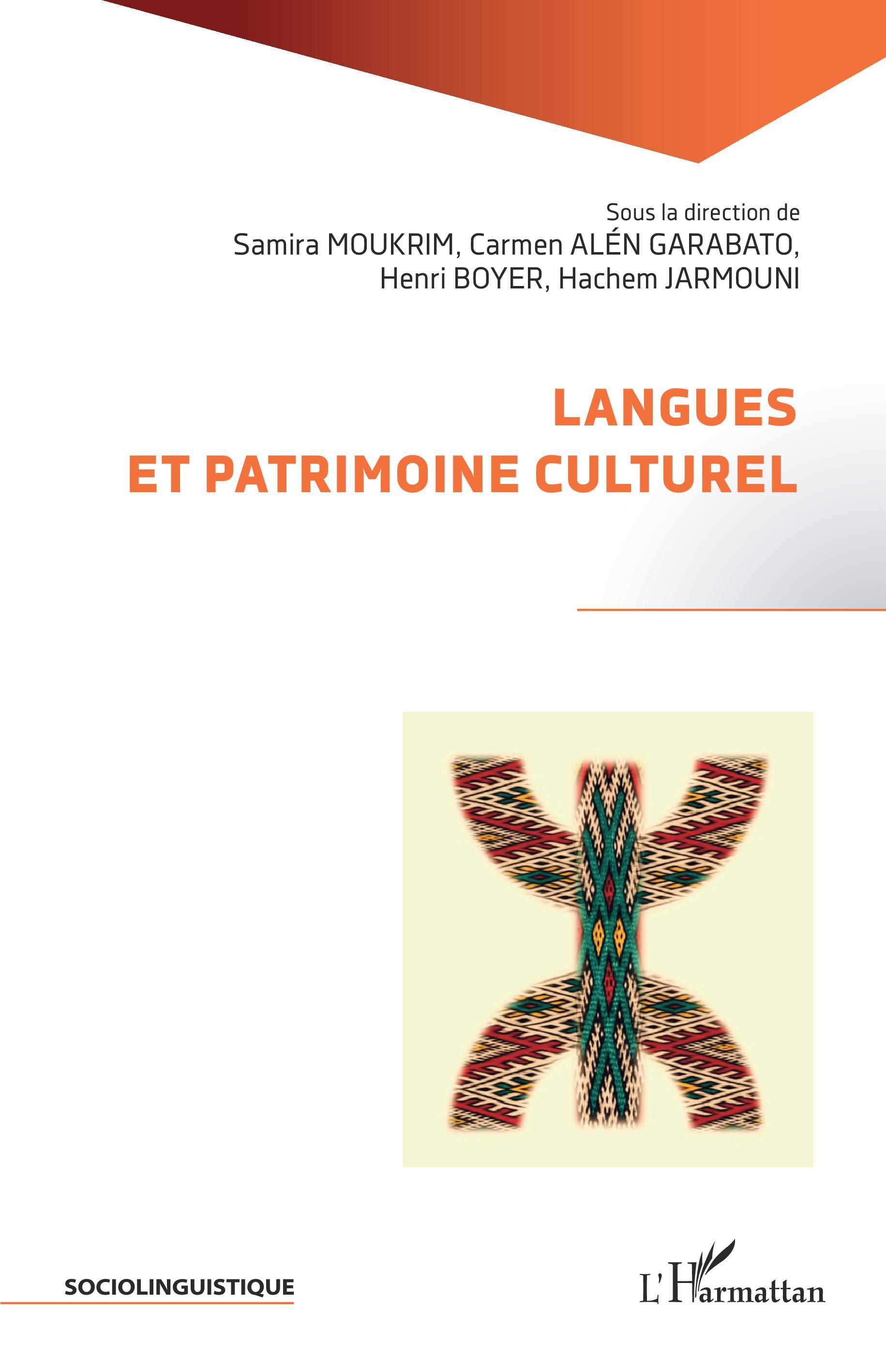 Langues et patrimoine culturel (9782343233796-front-cover)