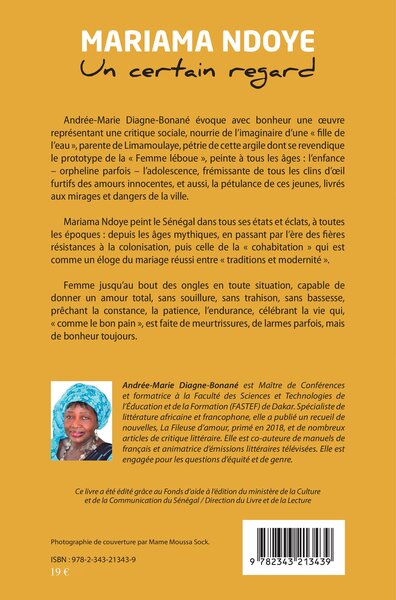 Mariama Ndoye. Un certain regard (9782343213439-back-cover)