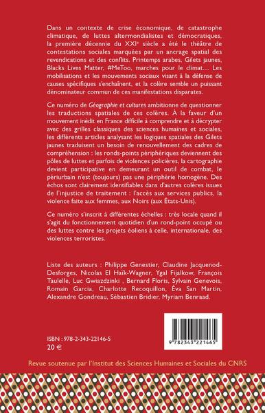 Géographie et Cultures, Géographies de la colère, Ronds-points et prés carrés (9782343221465-back-cover)