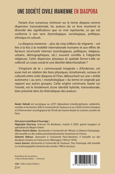 Une société civile iranienne en diaspora, Essai sociologique (9782343219332-back-cover)