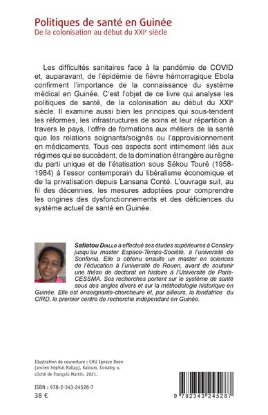 Politiques de santé en Guinée, De la colonisation au début du XXIe siècle (9782343245287-back-cover)