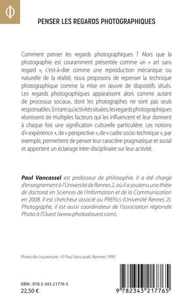 Penser les regards photographiques (9782343217765-back-cover)