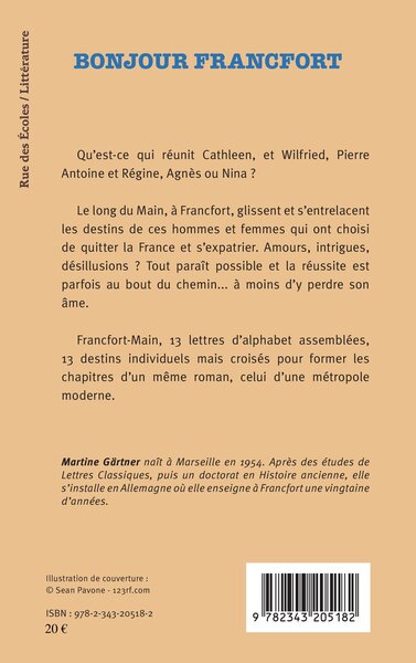 Bonjour Francfort, Roman (9782343205182-back-cover)