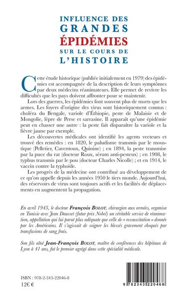 Influence des grandes épidémies sur le cours de l'histoire, Pour mieux comprendre la pandémie, un texte de 1979 (9782343220468-back-cover)