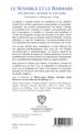 Le Sensible et le Barbare, Figures de l'homme planétaire - Psychanalyse et Anthropologie critique (9782343217017-back-cover)